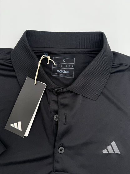 $60 Adidas Men’s-Golf Polo Shirt -Black-Small-New Tags