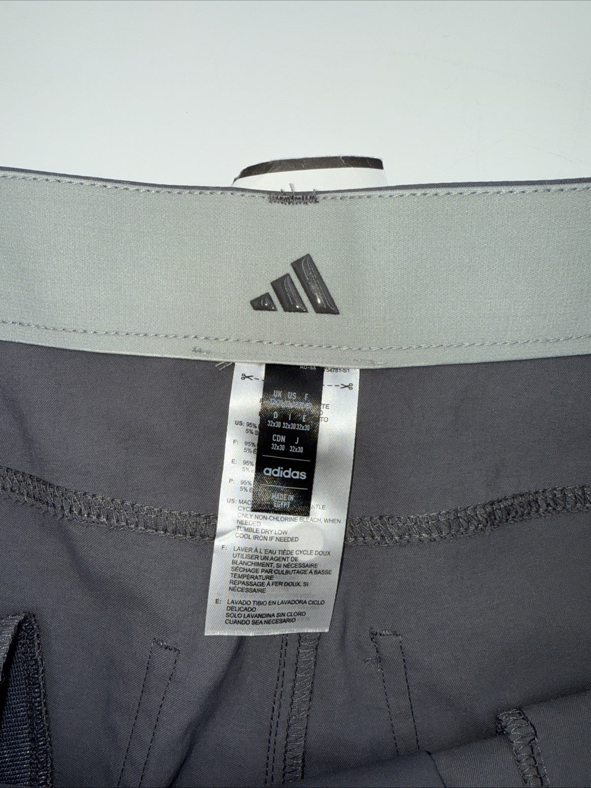 $80 ADIDAS Men's Ultimate 365  5-Pocket Tapered Golf Pants-Grey 5 -32W 30L-New