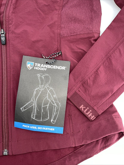 $149 Kuhl Women’s Transcendr Hoody Full Zip Jacket - Barberry Maroon-XSmall-New