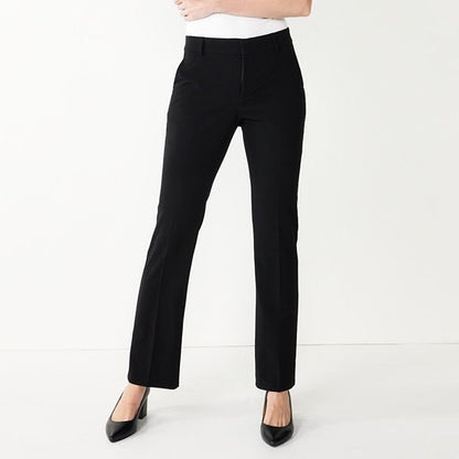 $40 Nine West Women's Barely Bootcut Pants - Black - Size 8 - New With Tag