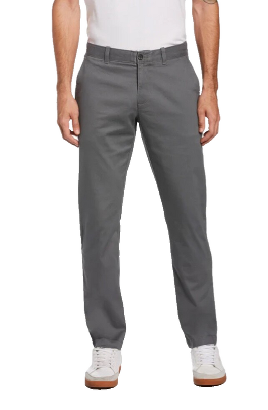 $89 Penguin Men’s-Twill Straight Fit Chino Pants- 30Wx32L- Castlerock Grey-New