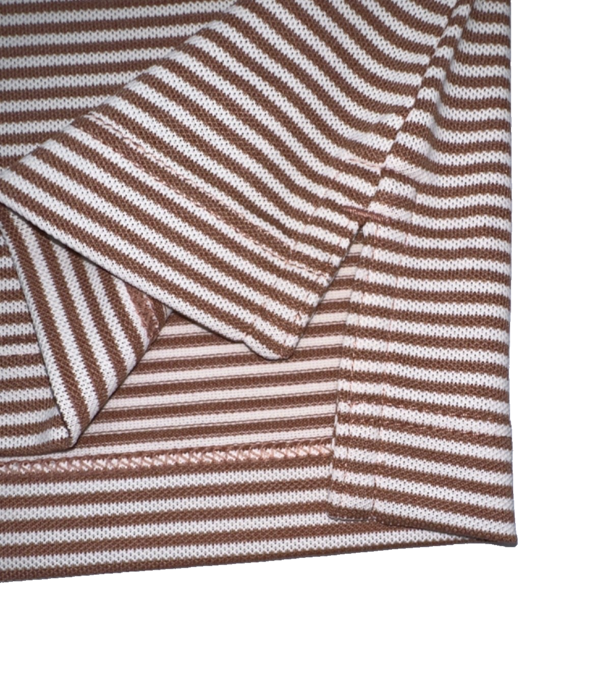$110 Peter Millar Women's Sport Mesh Polo Shirt - Camel/Ivory - Medium - New Tag