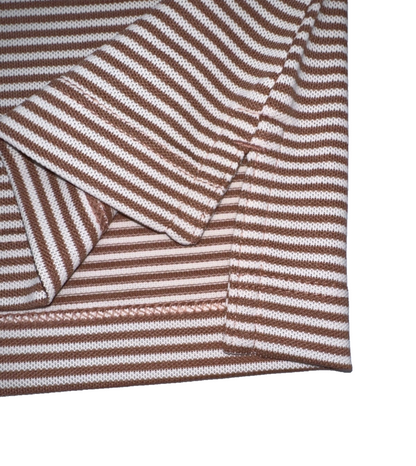 $110 Peter Millar Women's Sport Mesh Polo Shirt - Camel/Ivory - Medium - New Tag