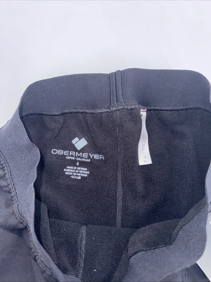 Obermeyer Men's Thermal Fleece Base Layer Bottoms 150 Ultrastretch-Black-Small