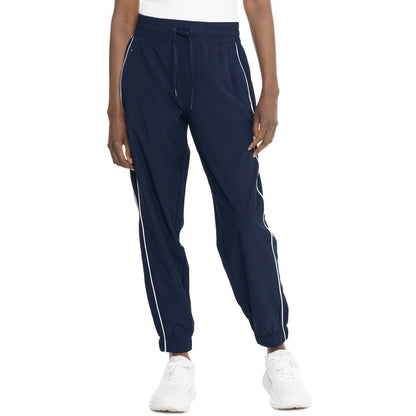 $78 Yogalicious Women's Lux Jogger Pants - Naval Academy/White - Medium - New