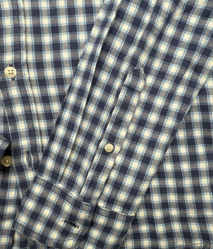 $128 Slate & Stone Men’s-Flannel Button Down Shirt- Light Blue Check-Small-New