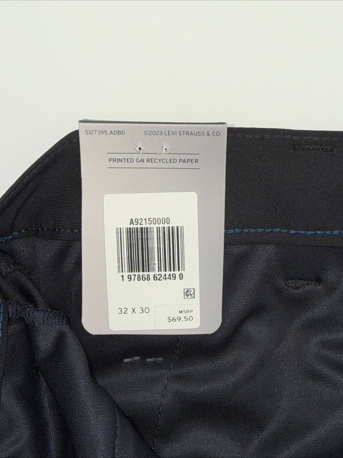 $69 Levi’s Men’s XX Chino Standard Tech Pants- Black -32Wx30L - New With Tags