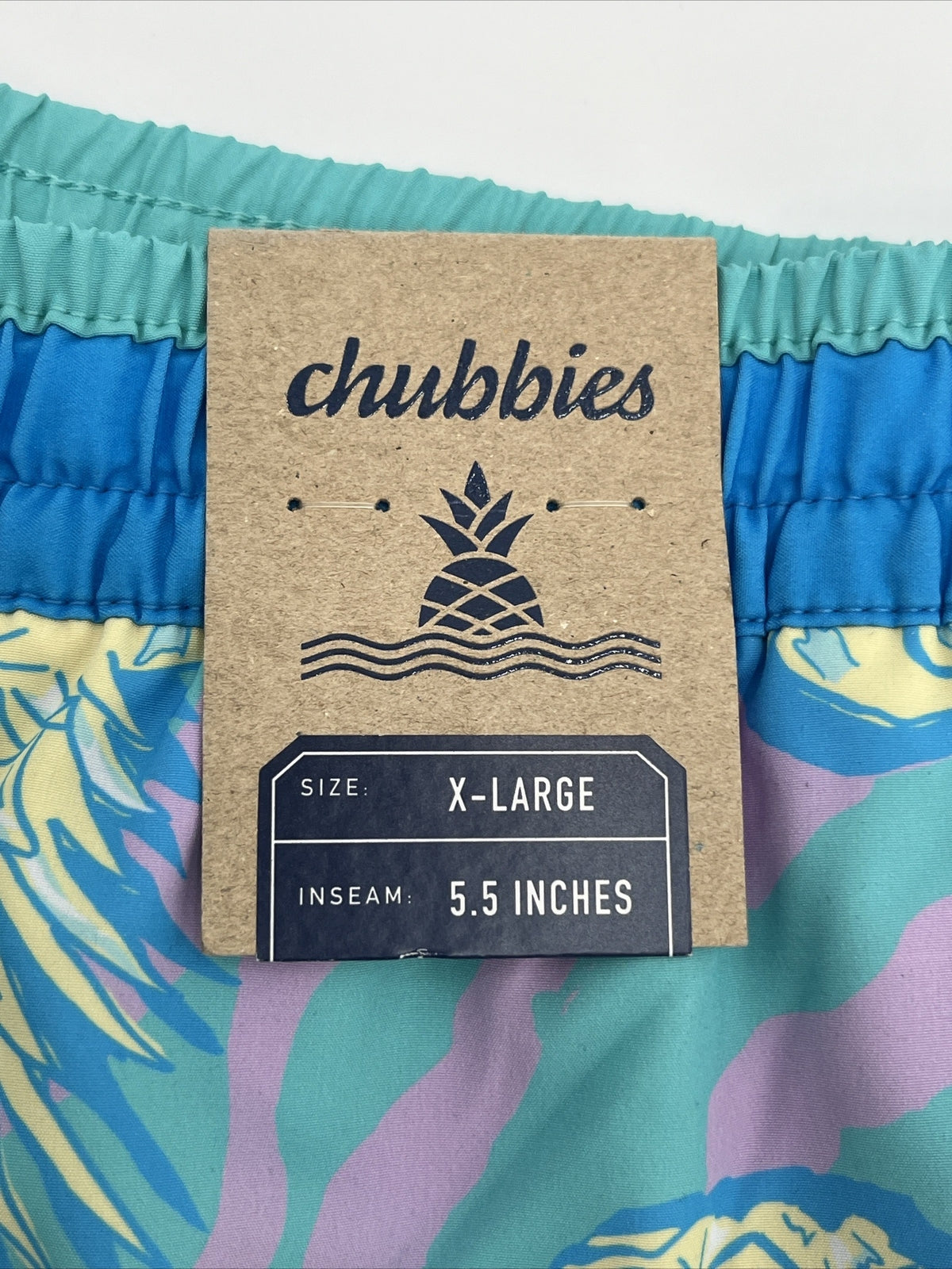 Chubbies Men's Stretch Swim Trunks 5.5" The Low Tides-Multi-X-Large-New $70