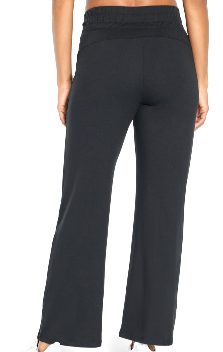 $65 Marika Women's Josie Pocket Straight Leg Sweatpant - Black - XSmall - New