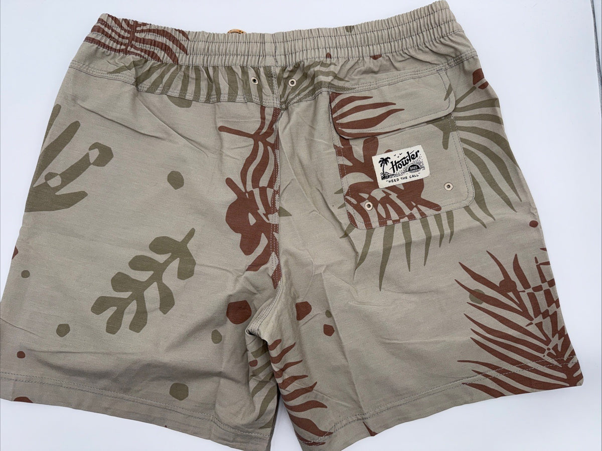 $59 Howler Brothers Men's Deep Set Boardshorts - Forest Natural - Large- New Tag