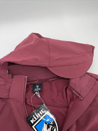 $149 Kuhl Women’s Transcendr Hoody Full Zip Jacket - Barberry Maroon-XSmall-New
