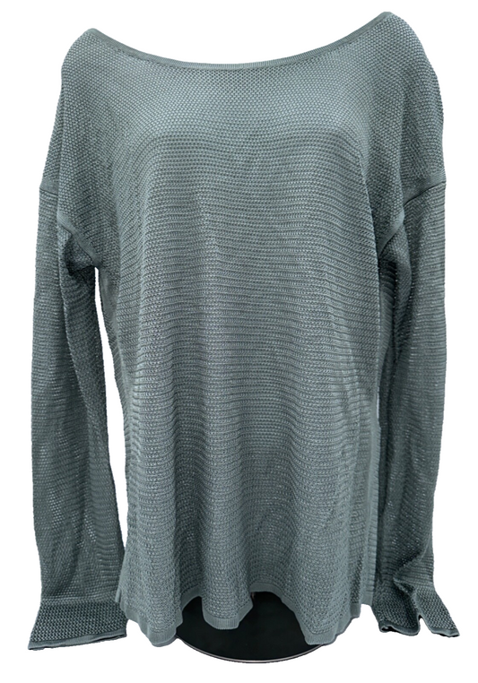 $89 White House Black Market Women's Long Sleeve Shirt- Cool Sage -Large- New