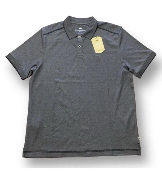 $110 Tommy Bahama Men’s Summer Fishing Polo Shirt ST226364MA-Black-Medium-New