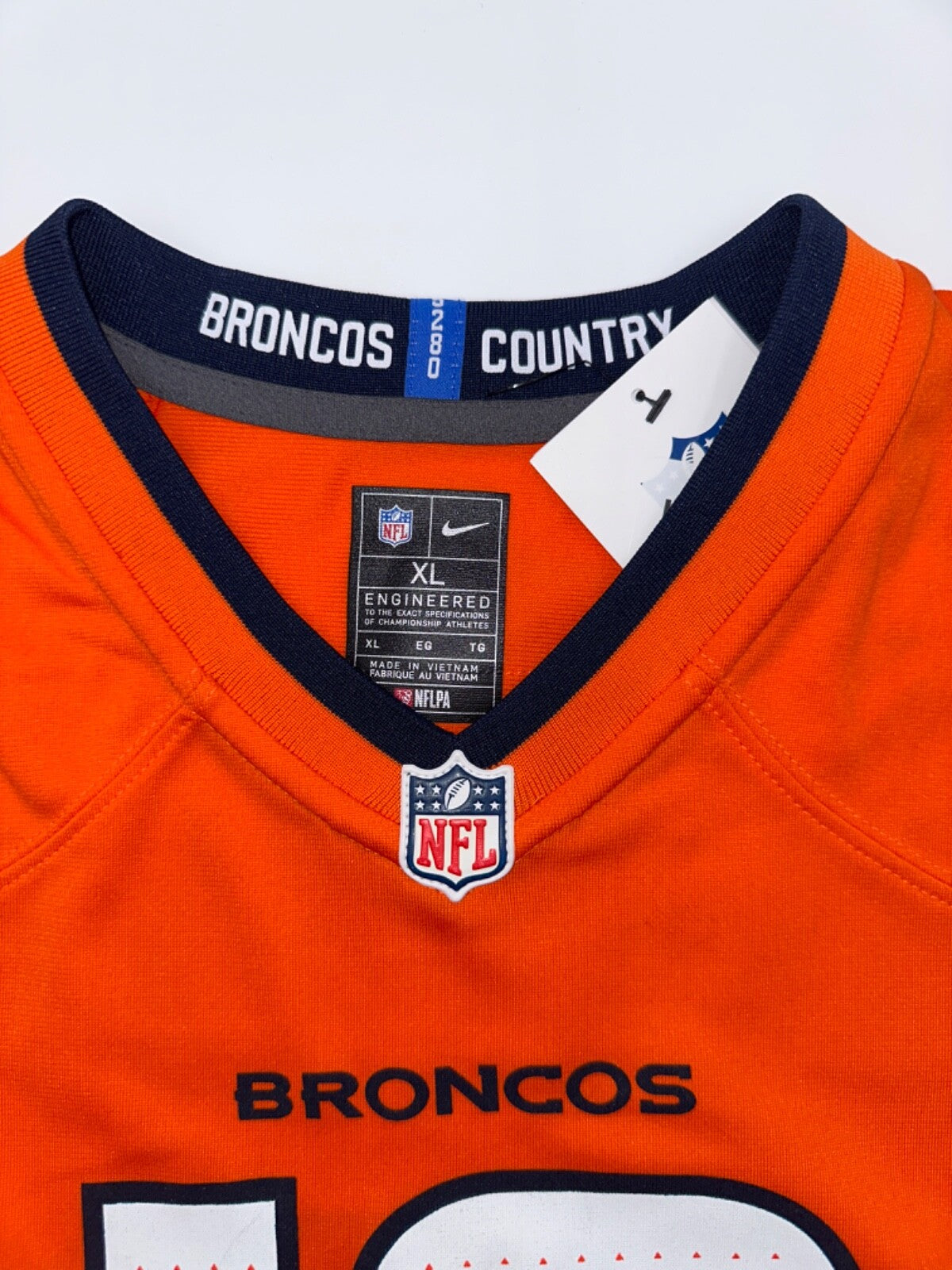 $90 Nike Youth Denver Broncos Bo Nix Jersey - Orange/Blue - XLarge - New