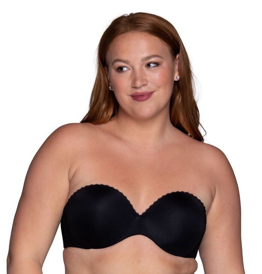 Vanity Fair Women’s Gel Touch Strapless Push Up Bra- Convert 5 Ways - Black- 36C