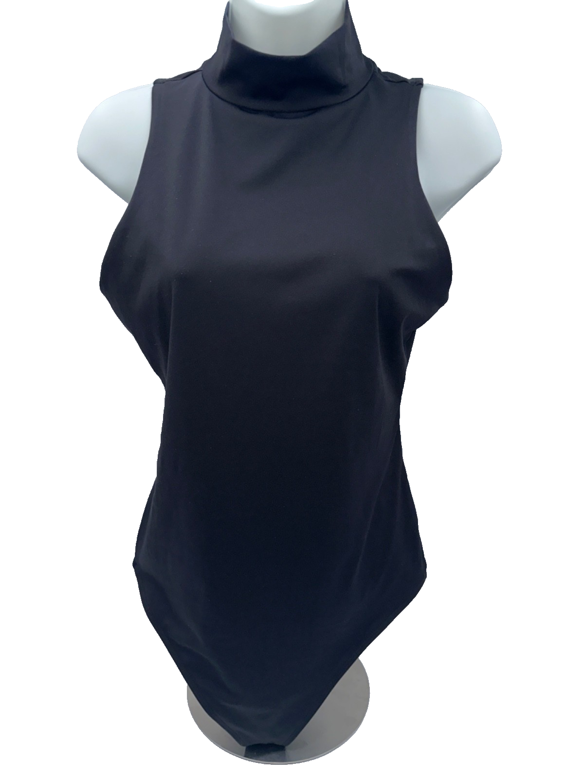 Nine West Women's Sculpt Mockneck Bodysuit - Mineral Black - Medium - New Tag