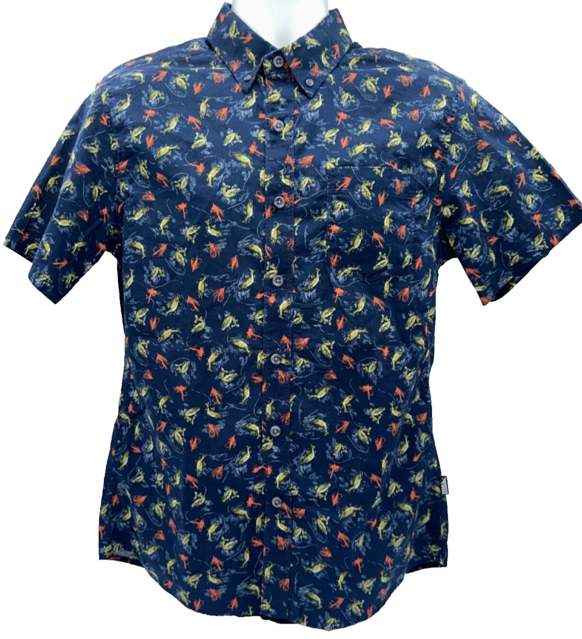 $50 Eddie Bauer Men’s Baja Button Up Shirt - Blue - Small - New With Tags
