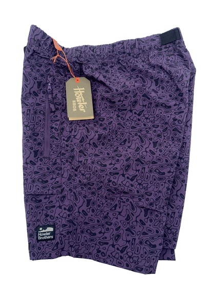 $65 Howler Brothers Men’s Pedernales Short - Grape Jelly - Size 34 - New
