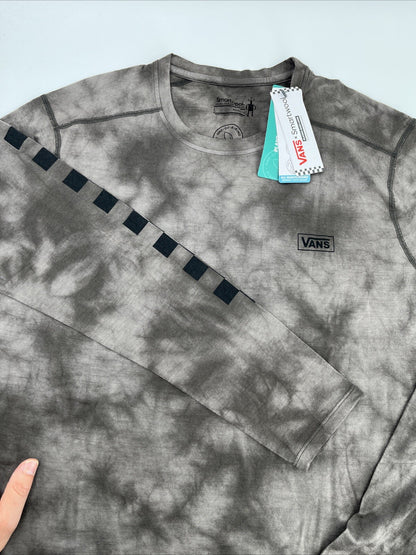 $90 Smartwool Vans Men's All-Season Merino Wool Base L/S Shirt-Black-Small -New