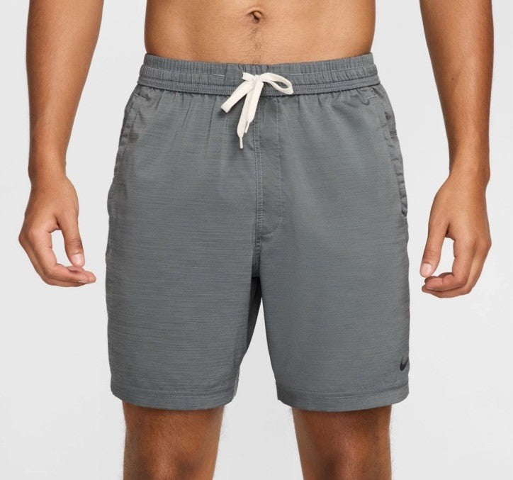 $50 Nike Men's Form Dri-FIT 7" Unlined Versatile Shorts- Grey - Medium - New Tag