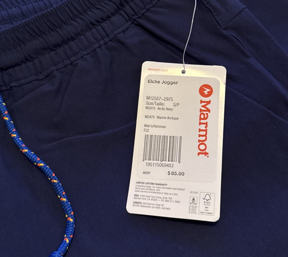 $85 Marmot Men’s Elche Jogger - Arctic Navy -  Small- New