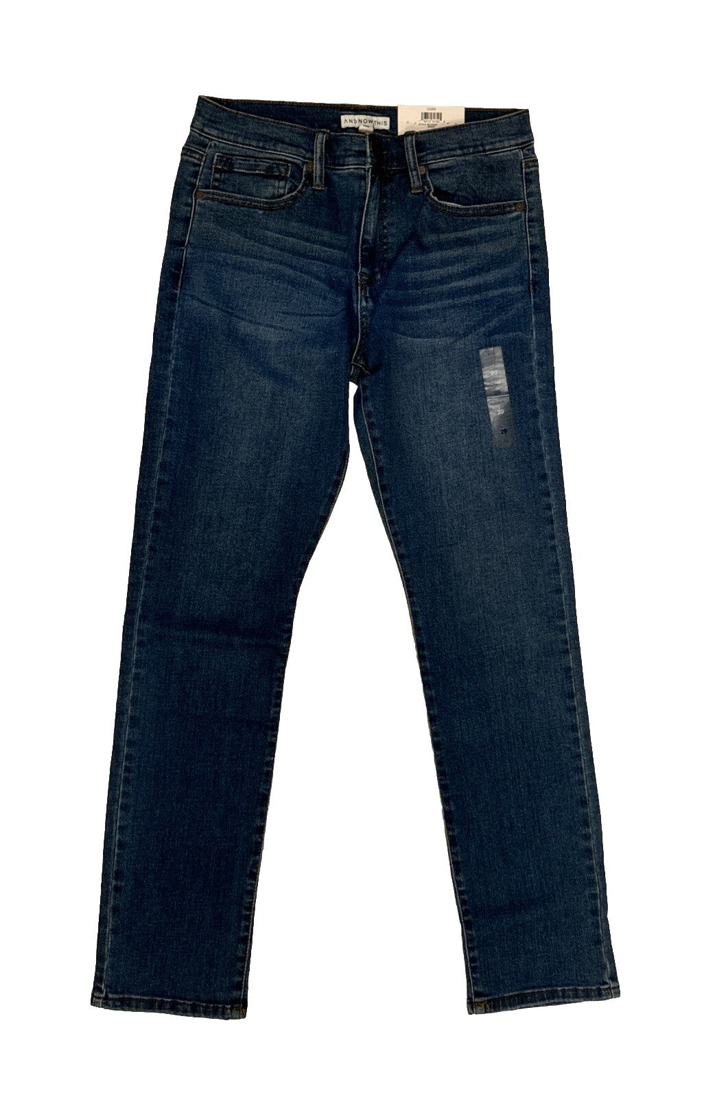 And Now This Men's Core Grant Slim-Fit Stretch Jeans - Med Blue- Size 29W
