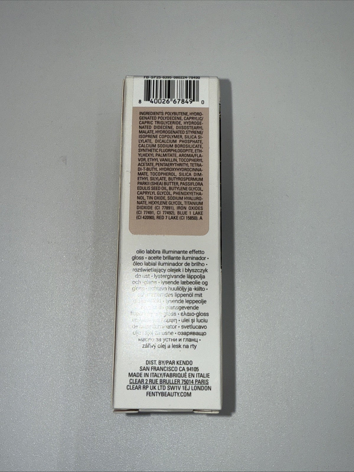 Fenty Beauty FUSSY 01 by Rihanna Gloss Bomb Oil - 9mL / 0.3 fl. oz.- New Fresh