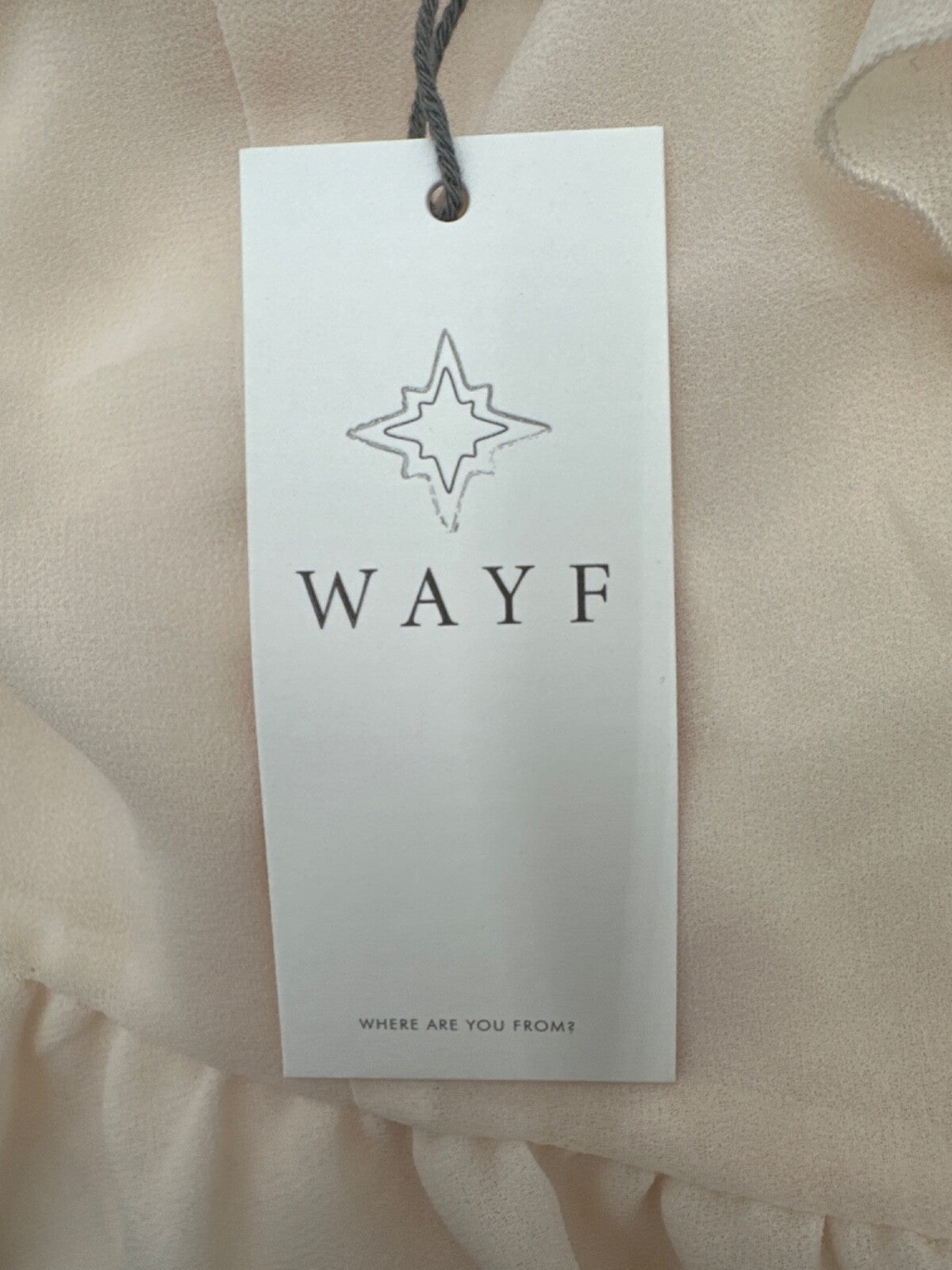 $68  Wafe Women's Polyester Ruffle Blouse - Peach - Small - New With Tags