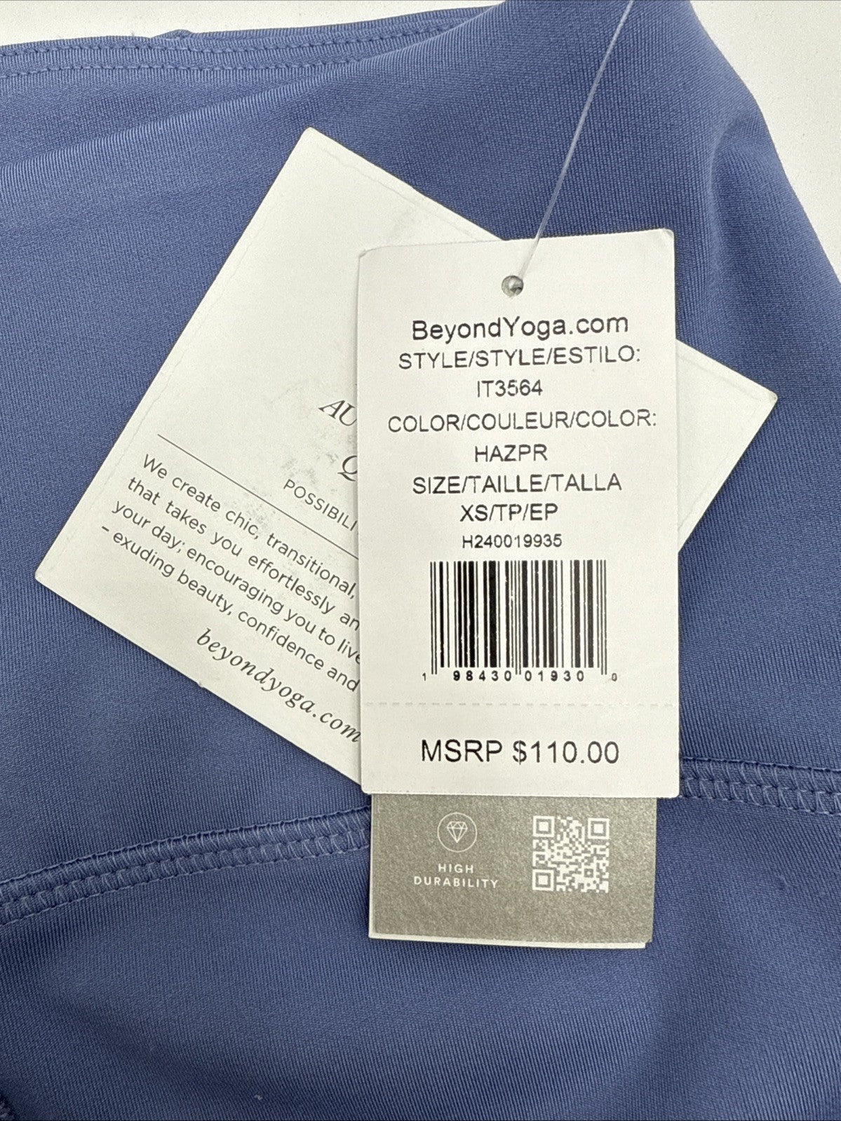 $110 Beyond Yoga Women’s Leggings IT3564- Hazi Peri- XSmall - New With Tags