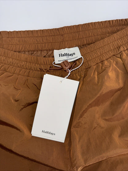 $115 Halfdays Women’s Watson Nylon Cargo Pants baggy Hiking -Caramel-Large-NEW