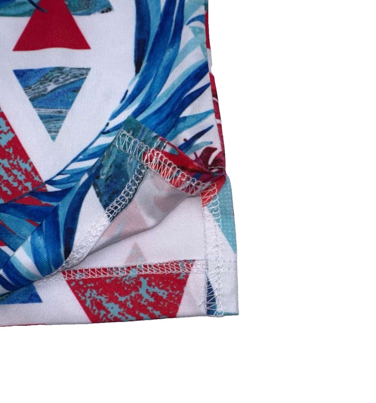 $65 Yatta Golf Men’s MaiKai’i Golf Polo Shirt- White/Blue/Red- Large - New