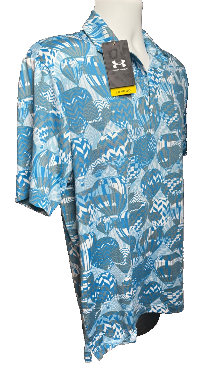 $50 Under Armour Men’s-Playoff 3.0 Hot Air Poli-Cosmic Blue-Medium-New Tag