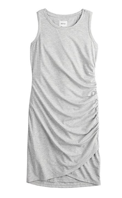 Nine West Women’s-Tulip Hem Sleeveless Dress- Grey- Medium- New Tag