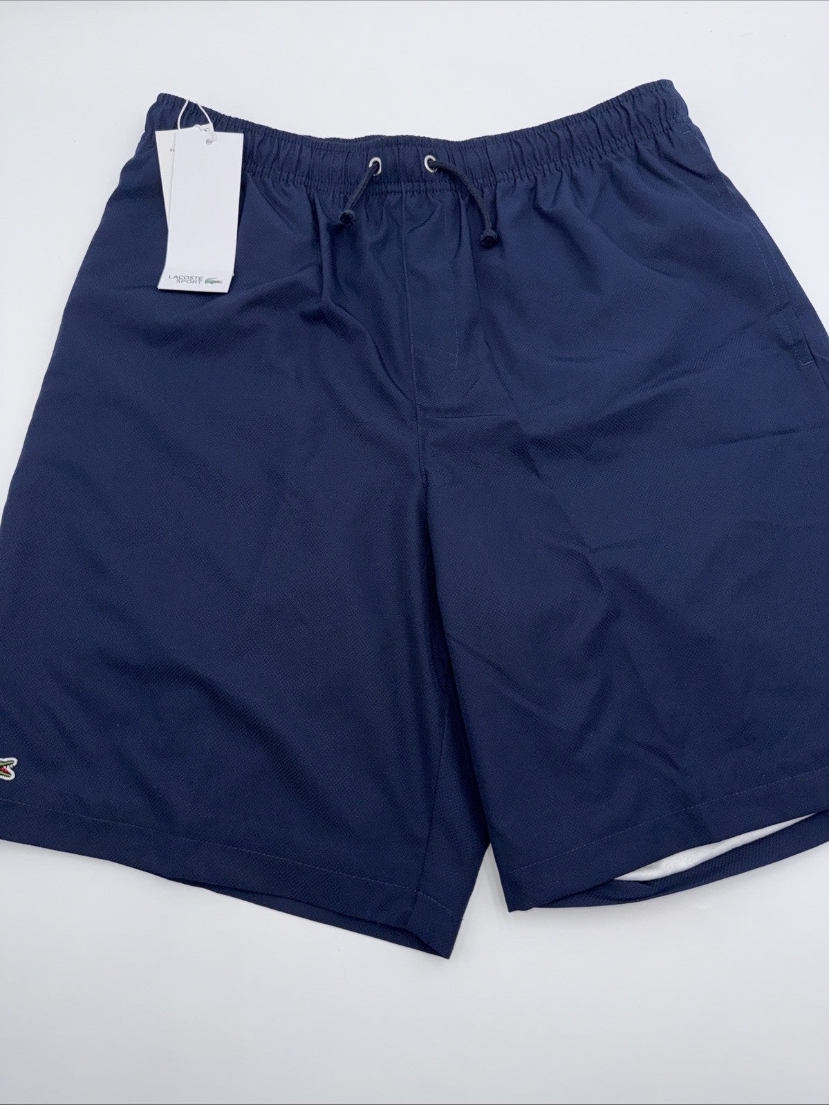 $70 Lacoste Men’s Lightweight Lined GH353T Tennis Shorts- Navy Blue- Small-  NEW