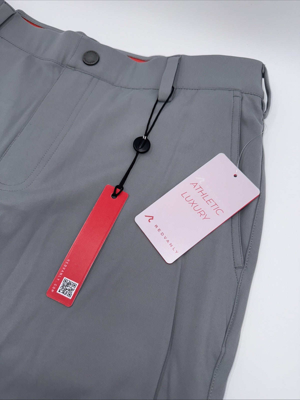 $150 Redvanly Men’s Bradley Golf Pants - Shadow Grey - Medium - New With Tags