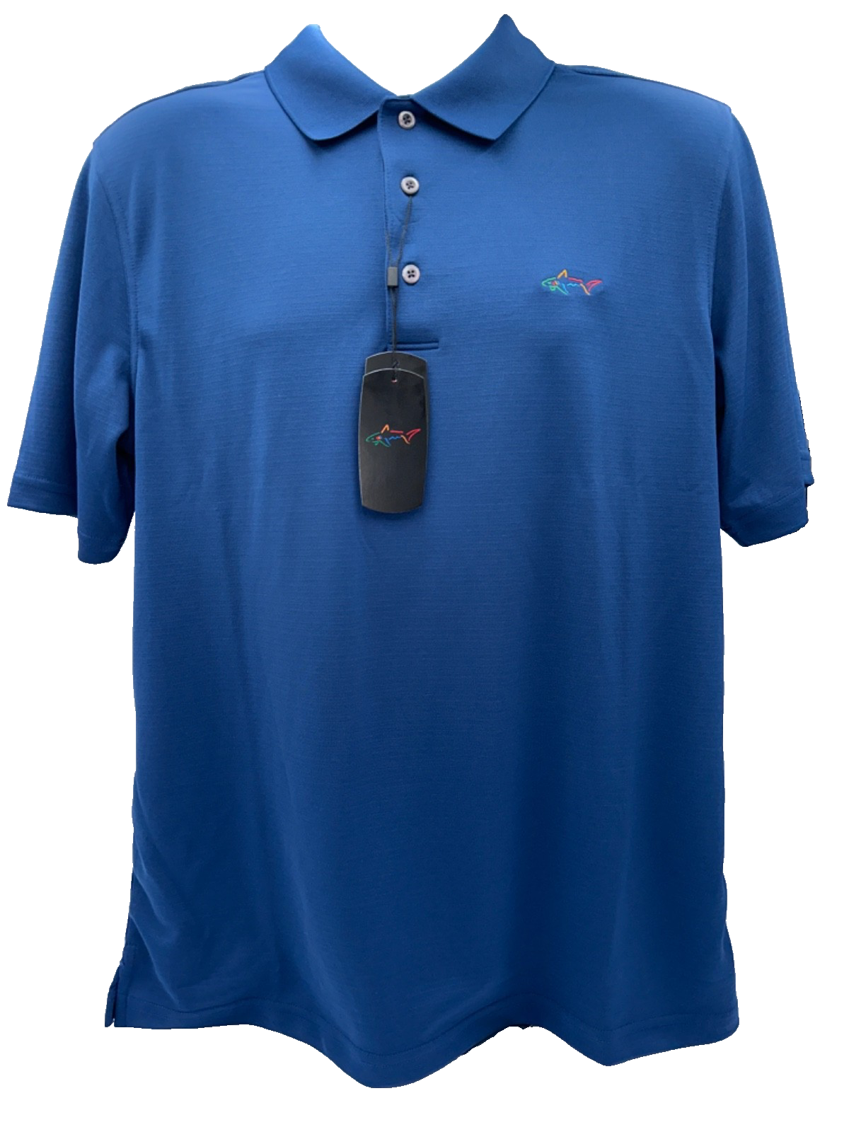 $59 Greg Norman Men's Attack Life Slim Fit Polo Shirt - Navy - Medium - New Tag