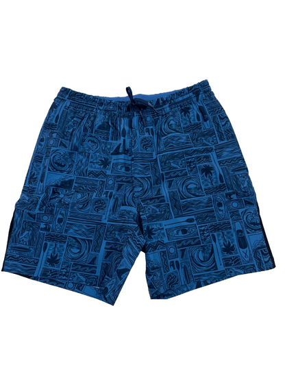 $40 Reel Life Men’s Lined Swim Trunk  6.5” - Dark Blue - Small - New with tag