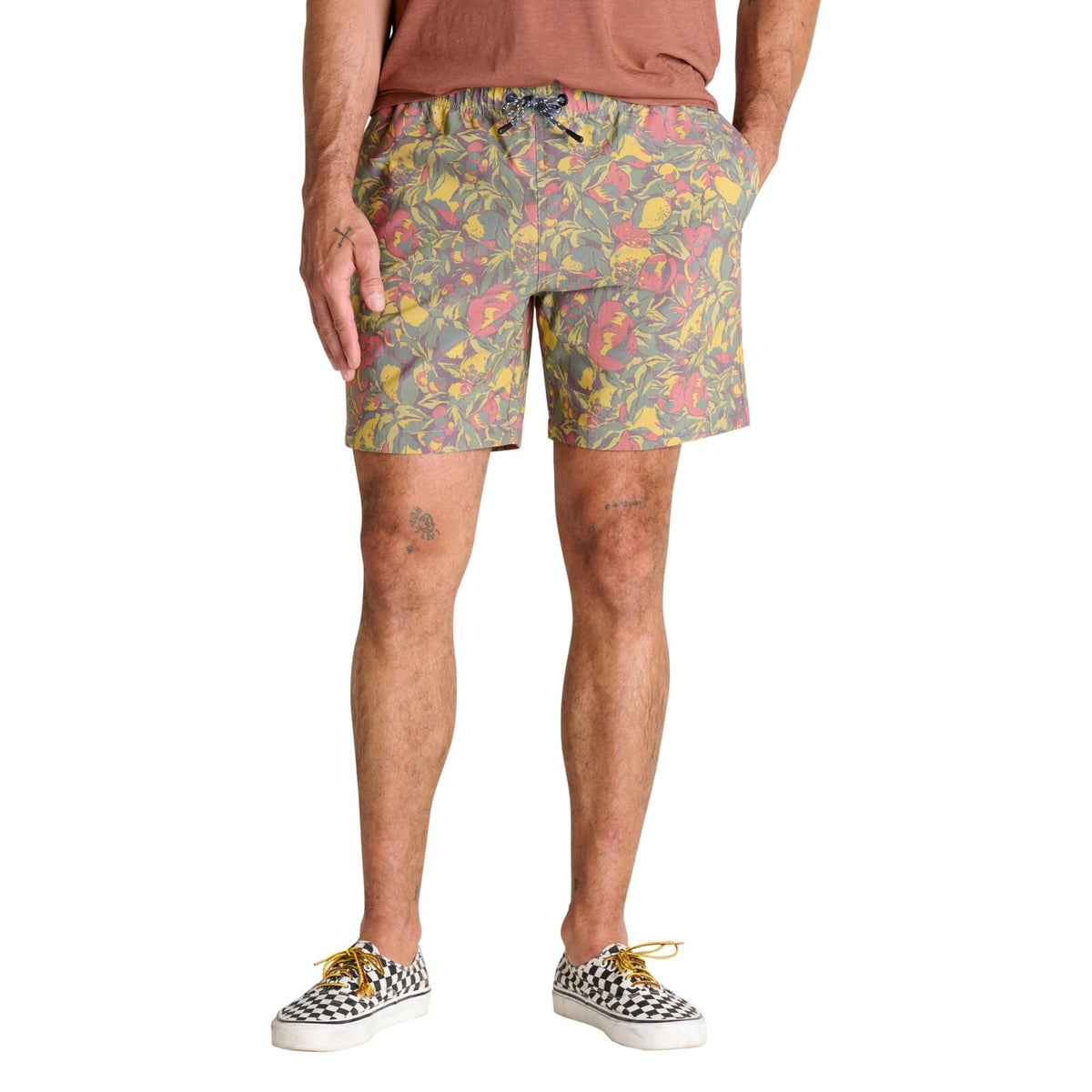 $68 Toad & Co Men’s Boundless Pull On Shorts -Chive Fruit- Large -New With Tag