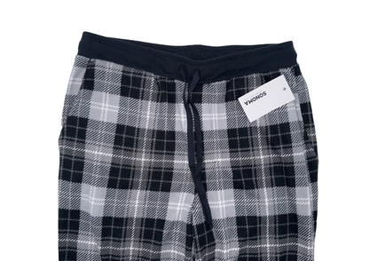 $34 Sonoma Men's Seriously Soft Sleep Pant - Black/White - Small - New With Tag