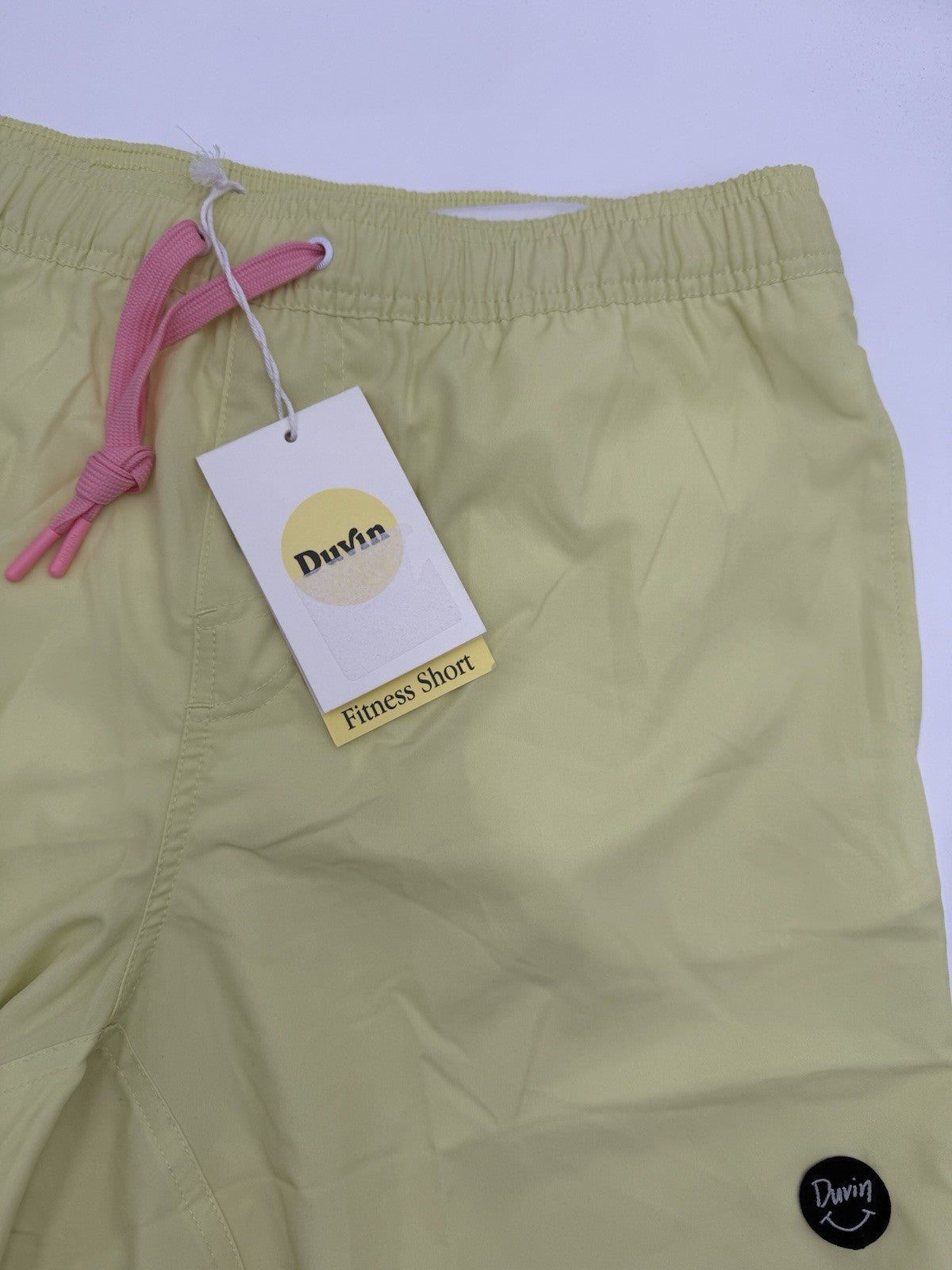 $65 Duvin Design Men's Basic Running 6” Shorts - Yellow -Size: 2XLarge -NEW