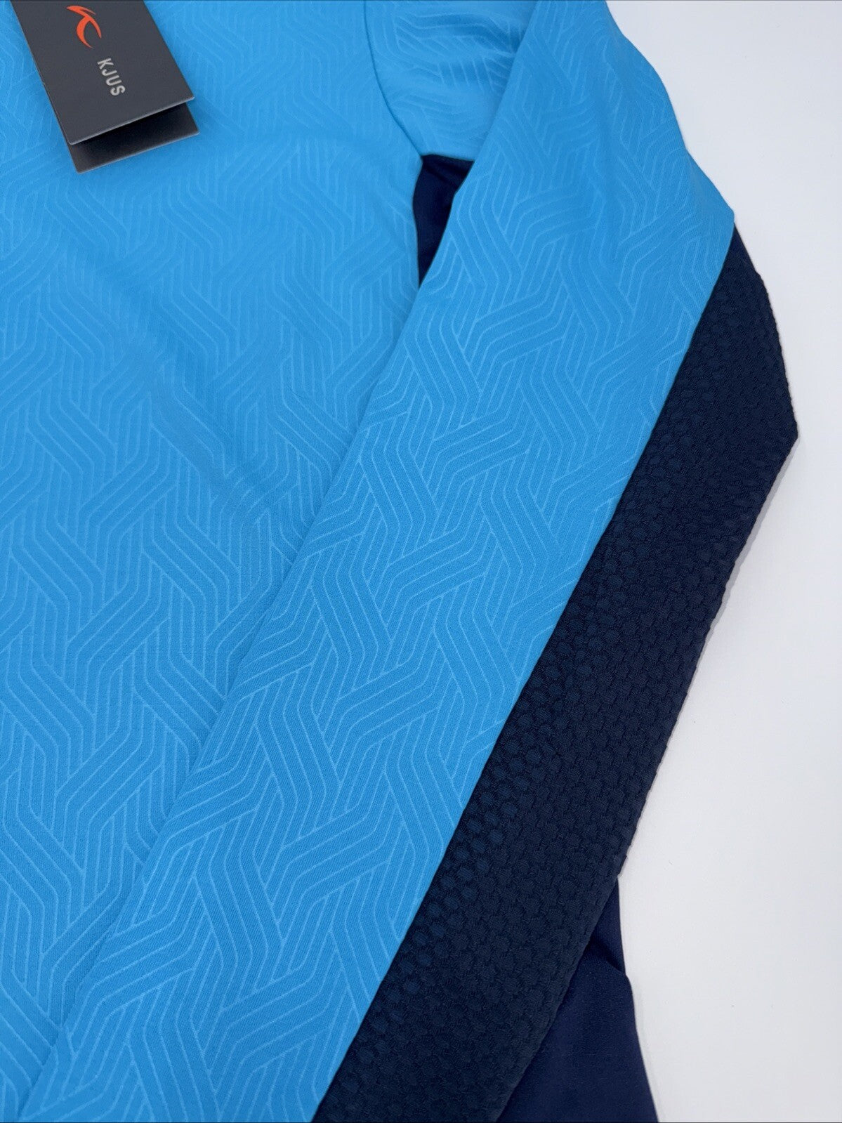 $160 KJUS Women’s Sunshine Comfort 1/4 Zip Golf Pullover UPF 50-Blue-Small-New