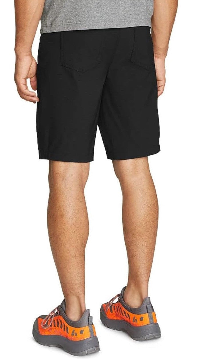 $60 Eddie Bauer Men's Rainier Shorts Hiking Active Fit -Black- 30W-New