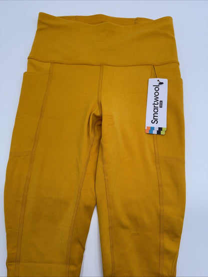 $120 Smartwool Women’s Active Leggings Pants - Honey Gold - Small- New Tags