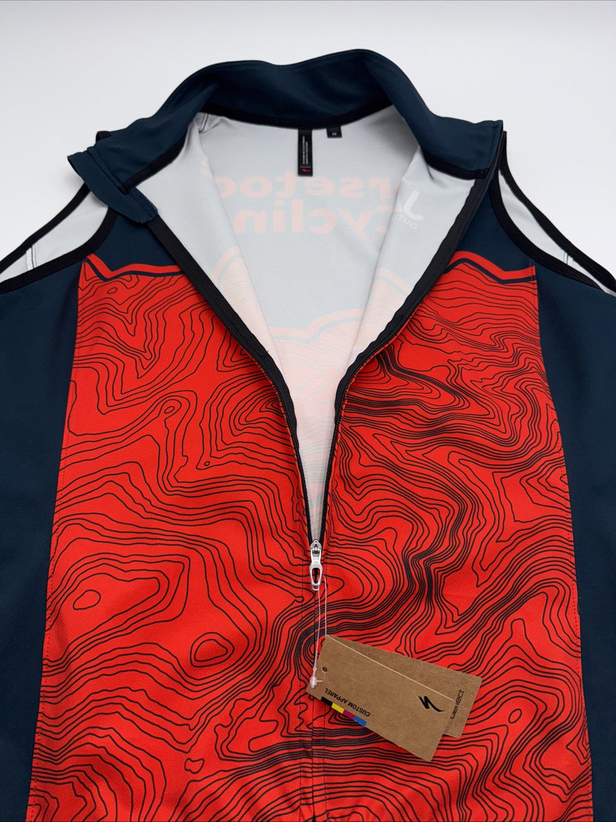 $110 Specialized Men’s Deflect Alpha Zip Vest - Red/Blue - Medium -NEW WITH TAGS