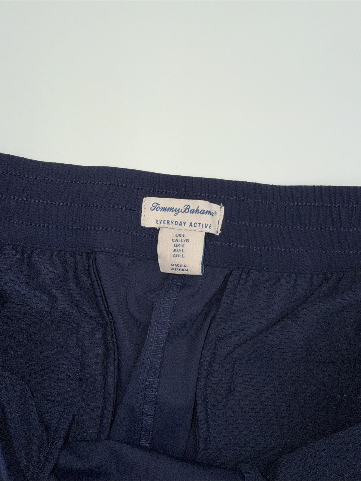 $98 Tommy Bahama Active Lightweight Stretch Pull On Pants-Navy - Large -New Tag