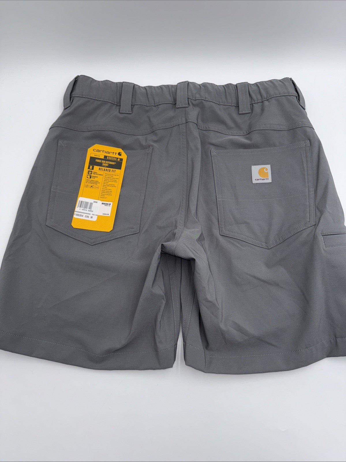 Carhartt Men's Force Sun Defender Relaxed Fit Lightweight Shorts-Grey-Medium-New