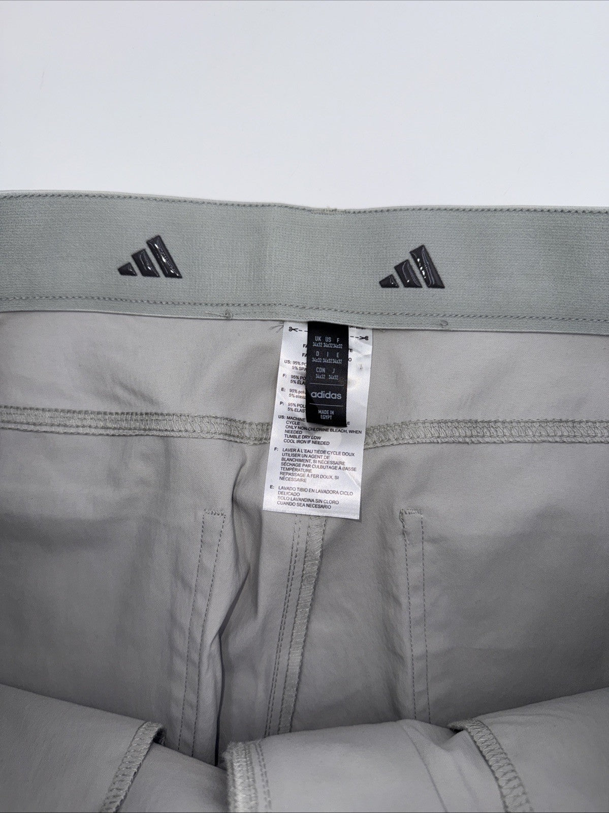 $80 Adidas Ultimate 365 Men's Tapered Golf Pants ADVR0856- Grey-34W 32L-New Tags