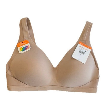 Warners No Side Back Smoothing Wireless Lined T-Shirt Bra RA2231A-Almond-Medium