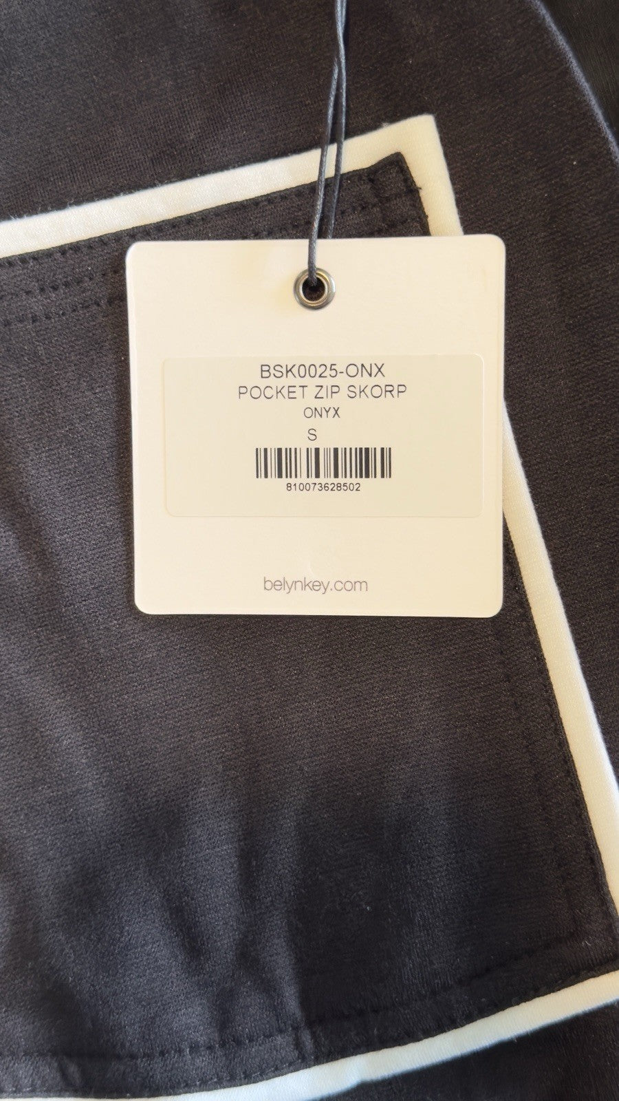$116 Belyn Key Women’s Pocket Zip 18¾" Pull On Golf Skorts-Onyx - Size Small