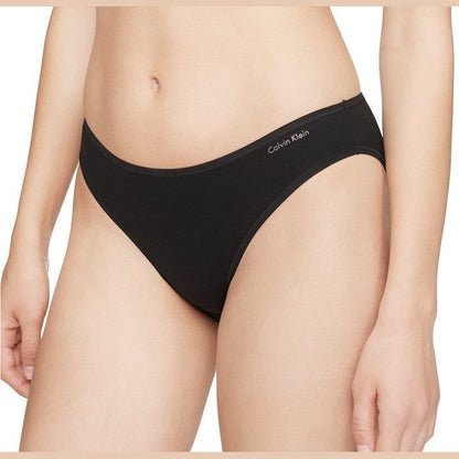 3 Pair Calvin Klein Women’s Bikini Panty QD3644- Black - XLarge